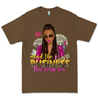 Cacao mind the business that pays you afro woman Premium Tee - NancyCooperArtShop