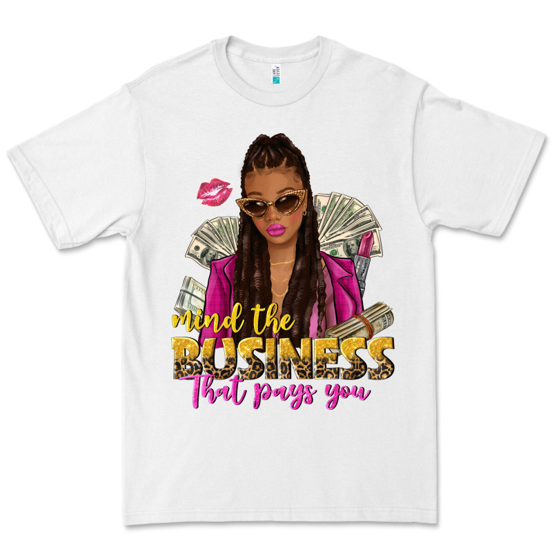 Mind The Business That Pays You Afro Woman Premium Tee by NancyCooperArtShop | Teevron