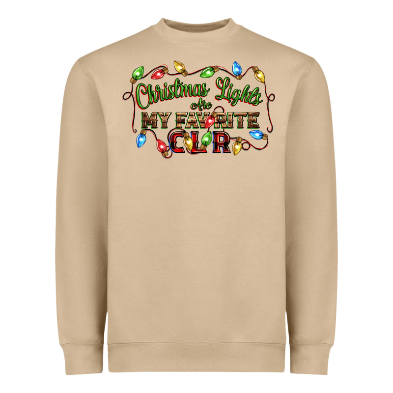 Christmas Lights Are My Favorite Color Heavyweight Sweatshirt by CowGirlArtShop | Teevron