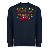 Navy christmas lights are my favorite color Heavyweight Sweatshirt - CowGirlArtShop