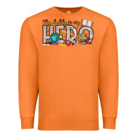 Carrot My Daddy is my Hero Teacher Premium Sweatshirt - CowhideDigitalArt