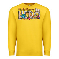 Lemon My Daddy is my Hero Teacher Premium Sweatshirt - CowhideDigitalArt