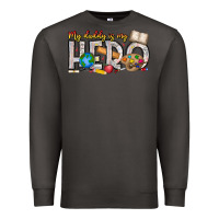 Smoke My Daddy is my Hero Teacher Premium Sweatshirt - CowhideDigitalArt