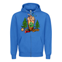 True Royal camping cold drink frappe Zipper Hoodie - FaDigitalArtStudio