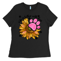 Black life is better with dogs Ladies Tee - NancyCooperArtShop