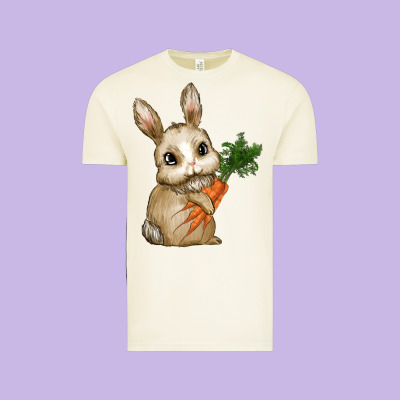 Eastrt Bunny Carrot Vintage Tee Designed By Ranaportraitstore