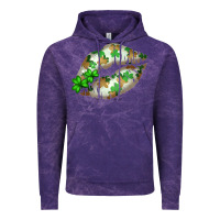 Cloud Purple St. Patricks Day White Lips Vintage Hoodie - Bettercallsaul