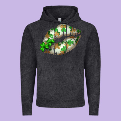 St. Patricks Day White Lips Vintage Hoodie Designed By Bettercallsaul