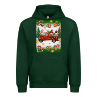 Forest Green christmas gnomes truck Urban Hoodie - Artiststas