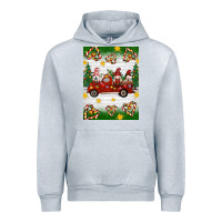 Heather Grey christmas gnomes truck Urban Hoodie - Artiststas