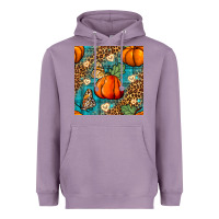 Lavender pumpkin and butterfly seamless pattern Heavyweight Hoodie - BundleAndBundleShop
