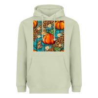 Matcha pumpkin and butterfly seamless pattern Heavyweight Hoodie - BundleAndBundleShop