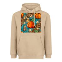 Mushroom pumpkin and butterfly seamless pattern Heavyweight Hoodie - BundleAndBundleShop