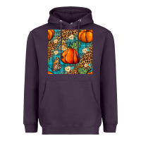 Pumpkin And Butterfly Seamless Pattern Heavyweight Hoodie | Teevron