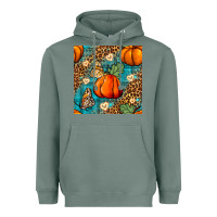 Sage pumpkin and butterfly seamless pattern Heavyweight Hoodie - BundleAndBundleShop