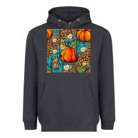 Smoke pumpkin and butterfly seamless pattern Heavyweight Hoodie - BundleAndBundleShop