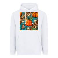 White pumpkin and butterfly seamless pattern Heavyweight Hoodie - BundleAndBundleShop
