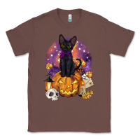 Chestnut halloween black cat pumpkin Classic Tee - BarkalooDesign