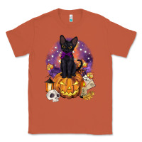 Copper halloween black cat pumpkin Classic Tee - BarkalooDesign