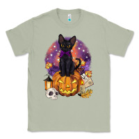 Matcha halloween black cat pumpkin Classic Tee - BarkalooDesign