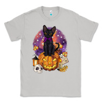Moon Dust halloween black cat pumpkin Classic Tee - BarkalooDesign