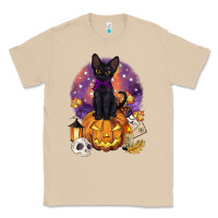 Mushroom halloween black cat pumpkin Classic Tee - BarkalooDesign