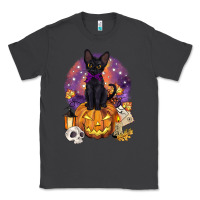 Smoke halloween black cat pumpkin Classic Tee - BarkalooDesign