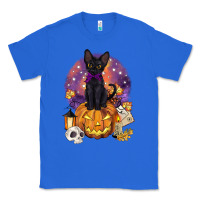 True Royal halloween black cat pumpkin Classic Tee - BarkalooDesign