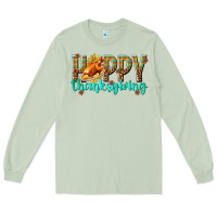 Matcha Happy Thanksgiving with Turkey Long Sleeve Tee - texasbilliewilder