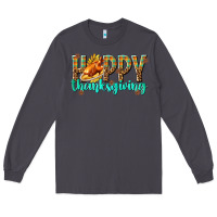 Smoke Happy Thanksgiving with Turkey Long Sleeve Tee - texasbilliewilder