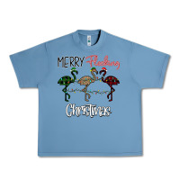 Pebble Blue Merry Flocking Christmas Urban Heavy Tee - Bettercallsaul