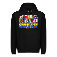 Black the future is queer Premium Hoodie - FaDigitalArtStudio