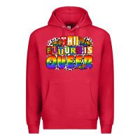 Cardinal the future is queer Premium Hoodie - FaDigitalArtStudio