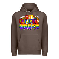 Coffee the future is queer Premium Hoodie - FaDigitalArtStudio