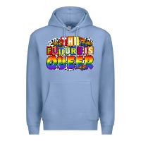 Colony Blue the future is queer Premium Hoodie - FaDigitalArtStudio