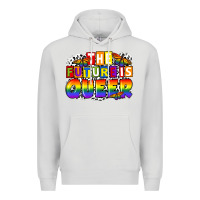 Dove Grey the future is queer Premium Hoodie - FaDigitalArtStudio
