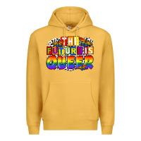 Mustard the future is queer Premium Hoodie - FaDigitalArtStudio