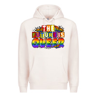 Pale Pink the future is queer Premium Hoodie - FaDigitalArtStudio