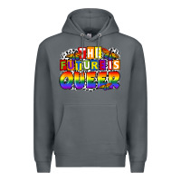 Rock the future is queer Premium Hoodie - FaDigitalArtStudio