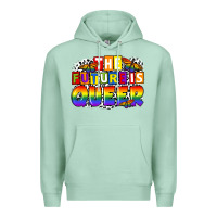 Seafoam the future is queer Premium Hoodie - FaDigitalArtStudio