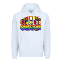 White the future is queer Premium Hoodie - FaDigitalArtStudio