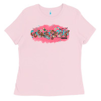Bubblegum Pink cosmetologist Ladies Tee - NancyCooperArtShop