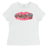 White cosmetologist Ladies Tee - NancyCooperArtShop
