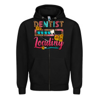 Black Dentist Loading With Coffee Mug Zipper Hoodie - FaDigitalArtStudio