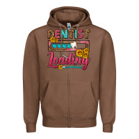 Chestnut Dentist Loading With Coffee Mug Zipper Hoodie - FaDigitalArtStudio