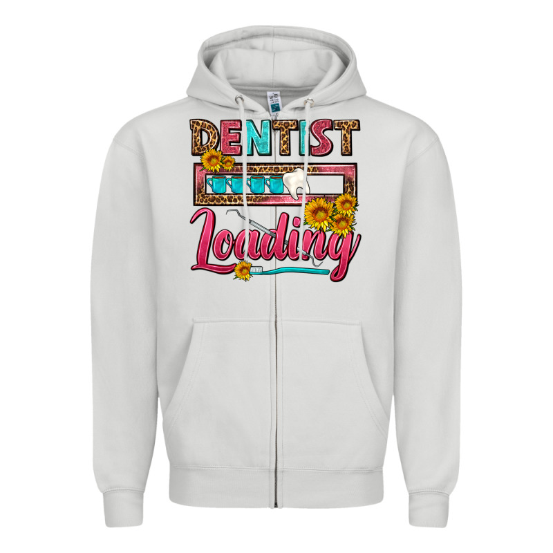 Dentist Loading With Coffee Mug Zipper Hoodie by FaDigitalArtStudio | Teevron