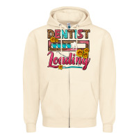 Sandshell Dentist Loading With Coffee Mug Zipper Hoodie - FaDigitalArtStudio