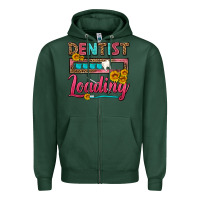 Sports Green Dentist Loading With Coffee Mug Zipper Hoodie - FaDigitalArtStudio