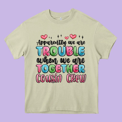 Apparently We Are Trouble When We Are Together Cou Heavy Core Tee Designed By Maliassmallbusiness