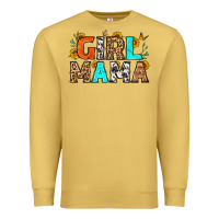 Antique Gold girl mama Premium Sweatshirt - LillyAllenDesigns